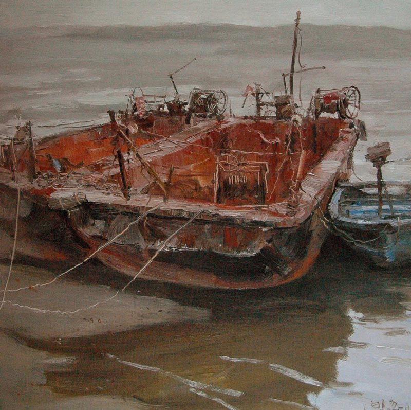 油画家李向阳作品:乡间日记之四 2006年作 欣赏油画家李向阳作品:乡间