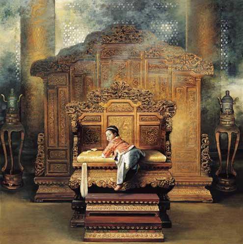 画家姜国芳作品《天子》